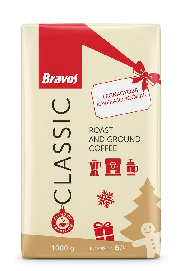 Bravos Classic őrölt kávé (1kg)
