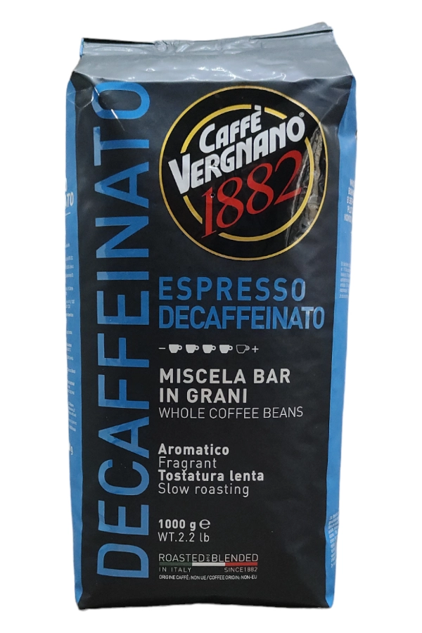 Caffé Vergnano Espresso Decaffeinato koffeinmentes szemes kávé (1kg)